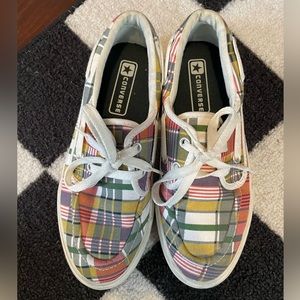 Early 2000s plaid converse